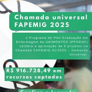 PPGEnf/UNIMONTES CONQUISTA MAIS DE R$ 900 MIL EM PROJETOS APROVADOS NA FAPEMIG!